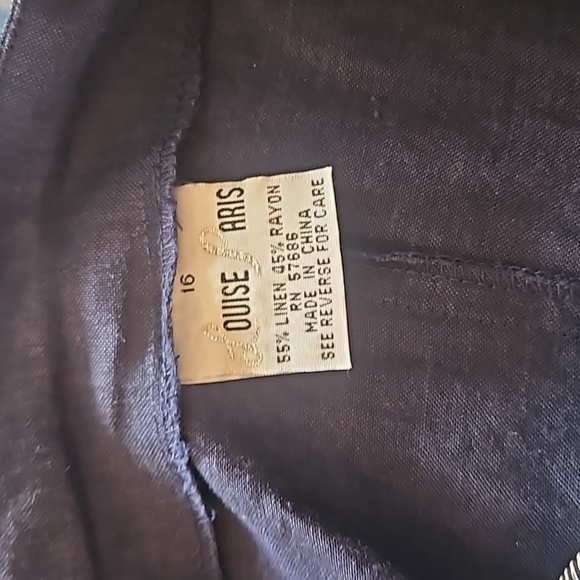 LOUISE PARIS Women Jacket/Blouse and Skirt set 2 Piece Zipper closer Size 14 - Picture 13 of 14